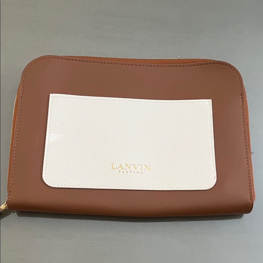 Lanvin Brown and Cream Pouch